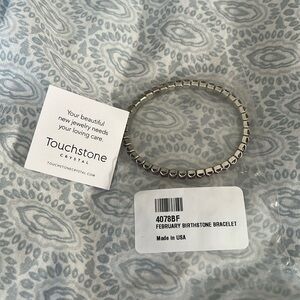 Touchstone February birthstone bracelet.